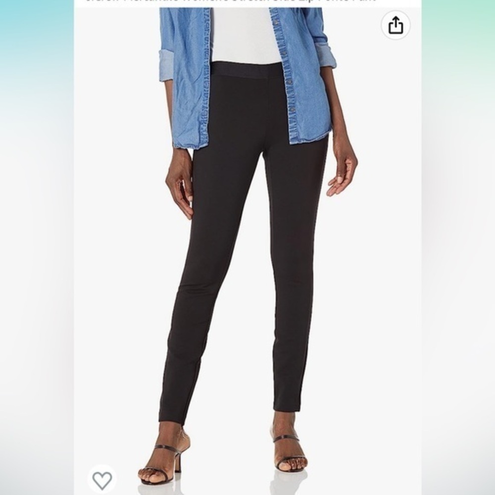 J. Crew Mercantile Black Side Zip Ponte Pants
